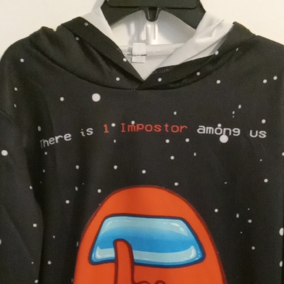 Among Us Youth Hoodie with Colorful Characters Size S - Picture 3 of 8